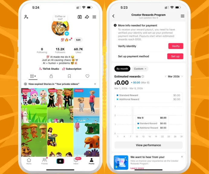 France Monetized Account Creator Rewards Program Active | 13k Real Followers & 60k Likes | Real Screenshots + Full Access + Acc in Good Standing