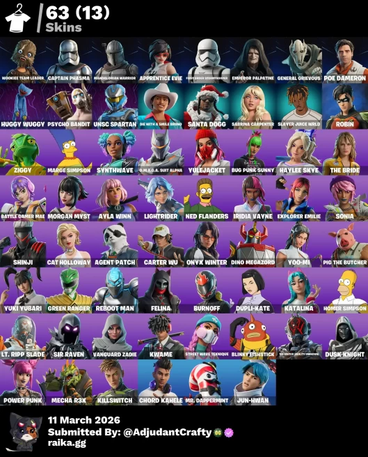 [Code 9502] [PC] 63 skins | Wookiee Team Leader | Captain Phasma | Mandalorian Warrior | Apprentice Evie | First Order Stormtrooper | Emperor Pa