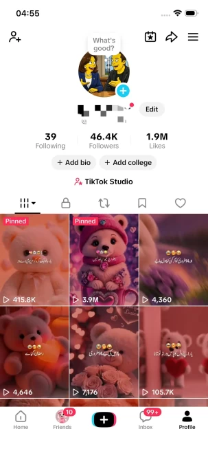 Instanly Delivery/ Monetized 46K Real Followers+1.9M Real Likes Account/ Creator Rewards Program Activated/ Live Stream/ Full Access