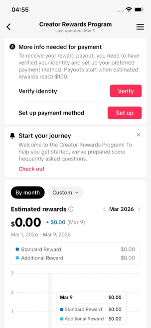 Instanly Delivery/ Monetized 27K Real Followers+830K Real Likes Account/ Creator Rewards Program Activated/ Live Stream/ Full Access