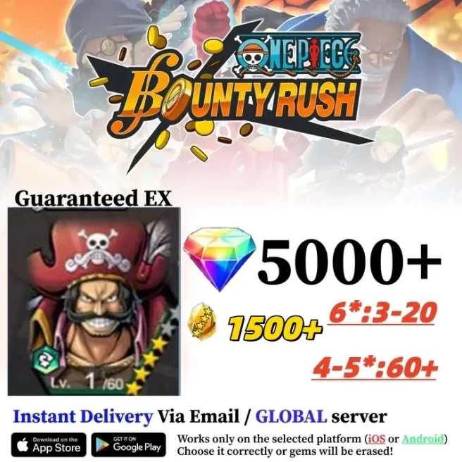 Global  Android   [Gol D.Roger][5000+RD][1500+GF]】[starter account]][Instan Delivery]
