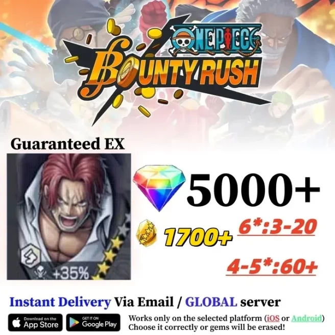 Global IOS  [KAMUSARI SHANKS][5000+RD][1700+GF]】[starter account]][Instan Delivery]