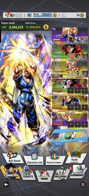D965-IOS+Android-6 UL(SS Goku Full Red Star+SS4 Goku+)+LR Super Vegito+30 Legends+Vip Equipment+SS2 Goku+Namek Goku+Gotenks+Trunks+Super 17