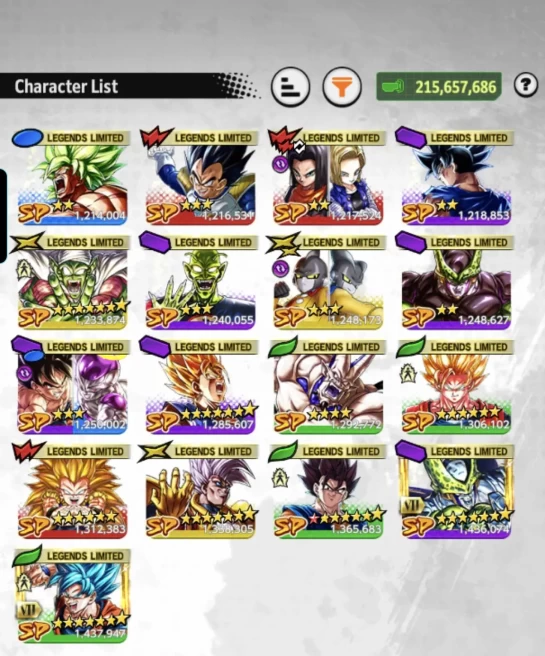 D966-IOS+Android-LR Piccolo Full Red Star+LR Super Vegito 12 Red Star+UL Cell+Good Team+17 Legends+17 Zenkai+Good Equipment+SS2 Goku+God Goku