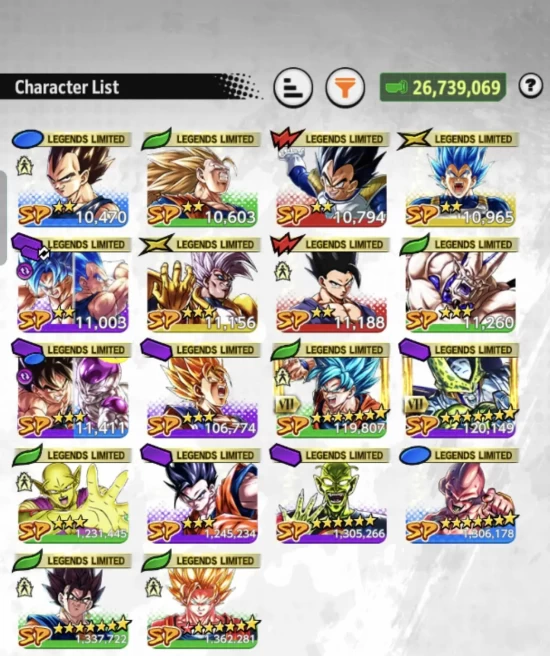 D967-IOS+Android- UL Super Buu Han+LR Super Vegito Full Red Star+Good Equipment+Good Team+Vegito Green+God Goku Zenkai+SS2 Goku+Demon King+Ultim