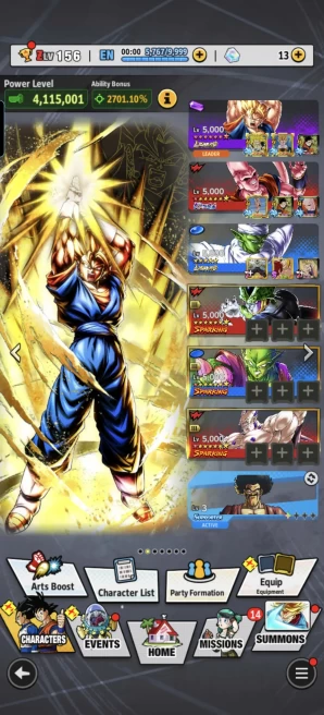 D974-IOS+Android- UL Super Buu+LR Super Vegito Full Red Star+Equipment+Good Team+27 Legends+Gotenks 12 Red Star+SS2 Goku+Vegito Green+Piccolo