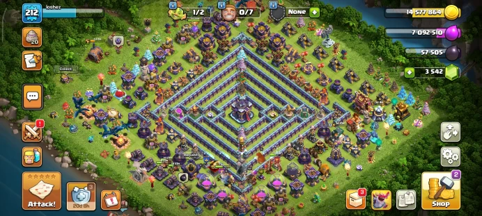 Full warranty-Secure account-Th 15 full max -level 212-Gem 3500-Magic Items-heroes 81/82/44/54/31/2 - Android & ios