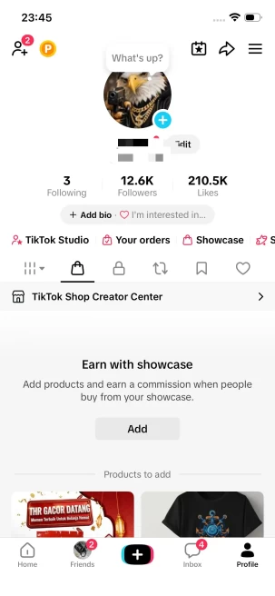 Instanly Delivery/ 12K Real Followers+210K Real Likes/ Tiktok Shop For Creator/ Live Stream/ Full Access