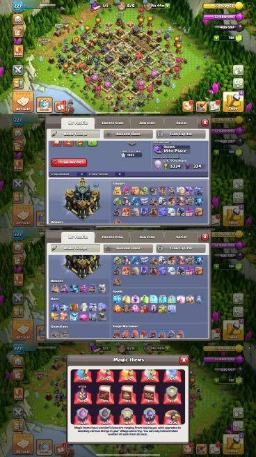 R161- TH17 Near Max | XP 227 | BK95 AQ96 MP68 GW71 RC50 | 17 Heroes Skins & 7 Epic Equipment | 100% Secure SCID | iOS & Android