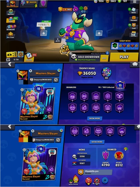 OP BS 36k TROPHY, 99/100 UNLOCKED, 35 HYPERCHARGED, 1 MAXED, 282 OP SKINS [5 MYTHIC+7 LEGENDARY+6 HYPERCHARGED] , 638 PINS, 343 ICON,192 SPRAYS