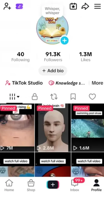 Instanly Delivery/ Monetized 91K Real Followers+1.3M Real Likes Account/ Creator Rewards Program Activated/ Live Stream/ Full Access