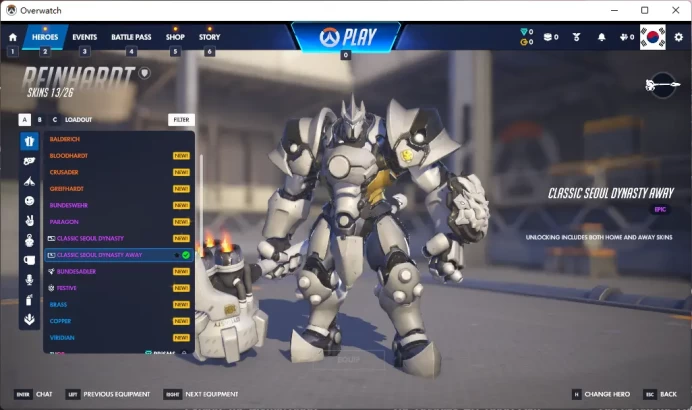 MERCY / 2019 ATLANTIC ALL STARS / CLASSIC SEOUL DYNASTY AWAY / Full Mail Access / see the picture / Please Read Description / vohg