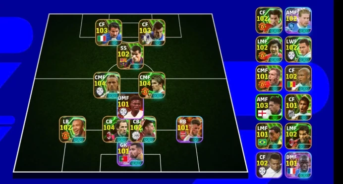 EF76-All Platforms-Team strength 3173-Epic & showtime: del piero, Beckham, guti , bale , rivaldo , raijkaad, berasi , silvestre , ruub van niste
