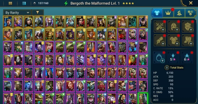 Starter acc with Wixwell : 90k energy / 61 mln coins / Bivald, Elder Skarg, Arix, Ninja + 20 Login Legendaries / Romero + Juliana