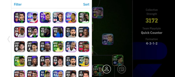 EF78-All Platforms-Team strength 3172-Epic +showtime:Ronaldo, Adriano,Johan Cruyff,barela,Lampard, frank raijkaad,canavaro ,Federer,zanetti