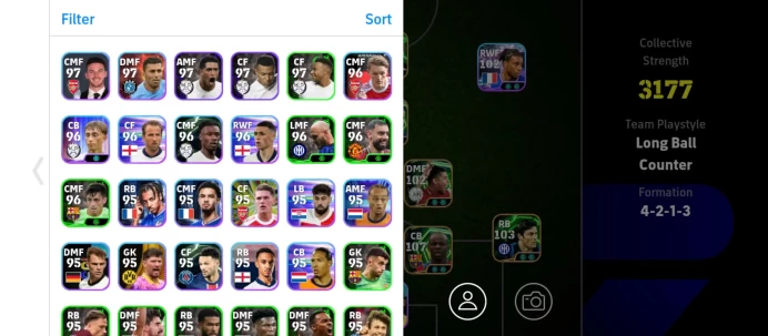 EF79-All Platforms-Team strength 3177-Epic&showtime,son,van basten,olise,rivaldo,tonali,raijkaa ,bale,thuram,kaka,diouf,burn , Henderson,Kevin