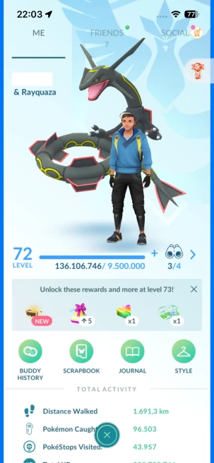 Level 72, 3 Legendary IV100, 506 Shiny, 212 Legendary, 129 IV 100, 15 Shiny Legendary, 52 Shadow Legendary