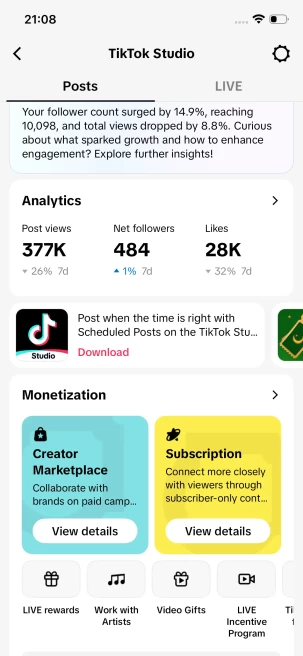 Instanly Delivery/ 83K Real Followers+6.4M Real Likes Account/ Live Stream/ Full Access