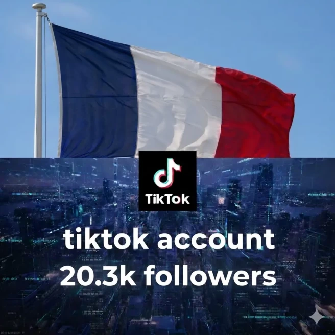FR France| Account | TikTok Account 20.3k Real Followers 93.9k Likes Full access+Live Acess