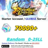 Global Version [IOS Only] 70000+ Chrono Crystal] + Random 0-25 LL || BIND ID || Story Completed || Fast Shipping|Dragon Ball Legen