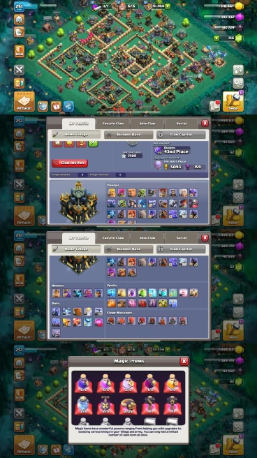 AR103- TH17 Near Max | XP 251 | BK100 AQ100 MP78 GW68 RC50 | 7 Heroes Skins & 5 Epic Equipment | 100% Secure SCID | iOS & Android