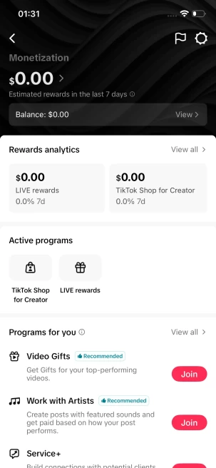 Instanly Delivery/ 4.5K Real Followers+24K Real Likes/ Tiktok Shop For Creator/ Live Stream/ Full Access