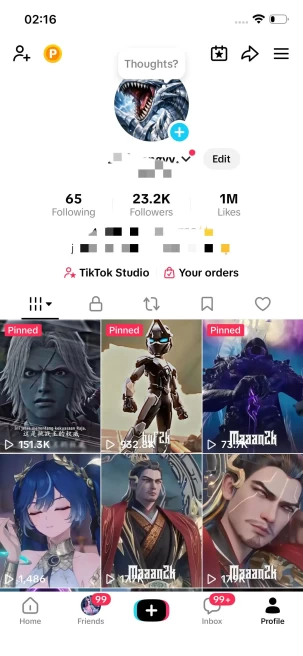Instanly Delivery/ 23K Real Followers+1M Real Likes/ Tiktok Shop For Creator/ Live Stream/ Full Access