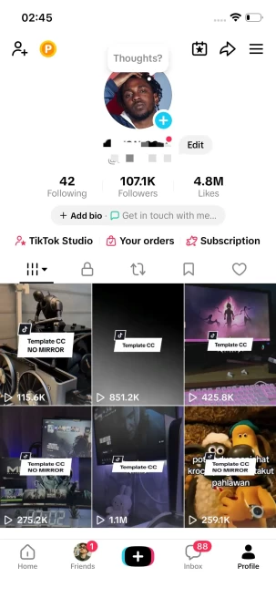 Instanly Delivery/ 107K Real Followers+4.8M Real Likes/ Tiktok Shop For Creator/ Live Stream/ Full Access