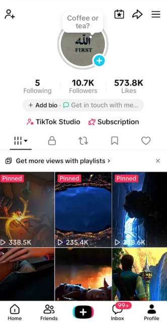 France Monetized Account/ 10K Real Followers+570K Real Likes/ Creator Rewards Program Activated/ Live Stream/ Full Access