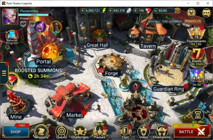 Lv51 1,1M Power|23 Legendary(Ninja,Marichka,Underpriest,Wukong,Xenomorph,Rathalos,Alice,Etc)|80 Epic|6K Energy|Plarium|(RSL1299)