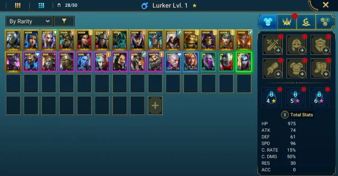Starter with Helicath + Shards : 158 Ancient, 33 Void, 24 Primal, 4 Sacred | Ninja + 17 Login Legendary | Mine max