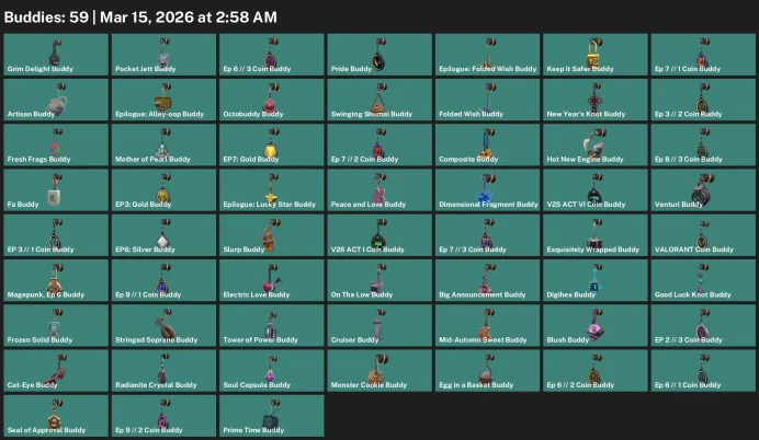 EU / 45 skins / Magepunk Sparkswitch /  Prelude to Chaos Vandal / Champions 2023 Vandal / EX.O Vandal / Champions 2023 Vandal /