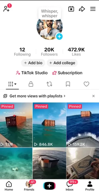 Instanly Delivery/ Monetized 20K Real Followers+472K Real Likes Account/ Creator Rewards Program Activated/ Full Access