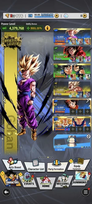 D977-IOS+Android-4 UL(SS4 Goku+SS Goku)+LR Piccolo+Good Team+36 Legends Limited+Good Equipment+SS2 Gohan Red Star+Fusion Goku and Vegeta+Goku Ye