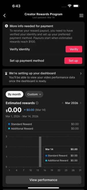 France Monetized Creator Rewards Account – 10K+ Organic Followers | 125K+ Likes | Full Ownership + Verified Clean History | Instant Earnings