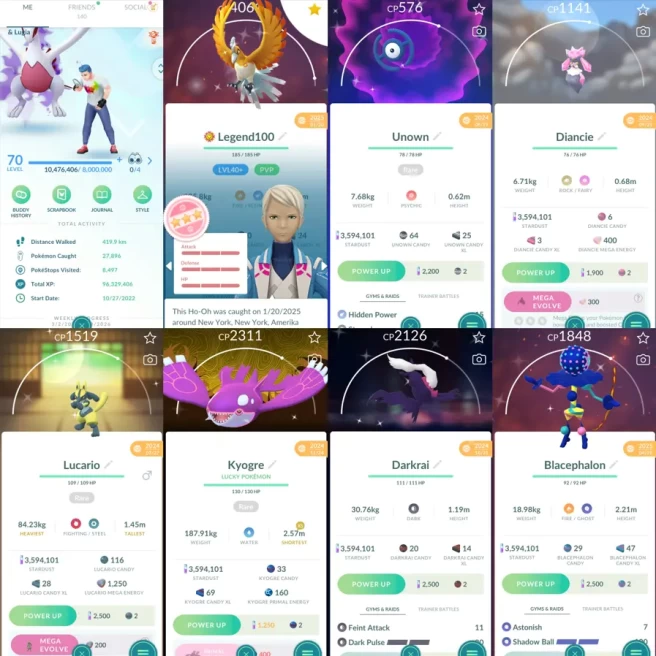2003 Level 70 Legacy 48 Shundo Ho-Oh Shundo Genesect Reshiram100 Xerneas100 Shundo Metagross x2