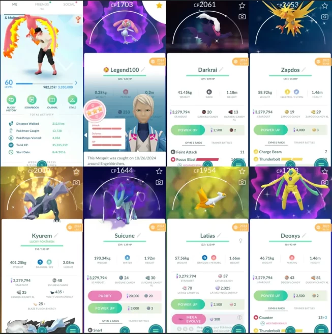 2004 Level 60 2016. Shiny Mega Latias Uxie100 x2 Mesprit100 Shiny Mega Absol