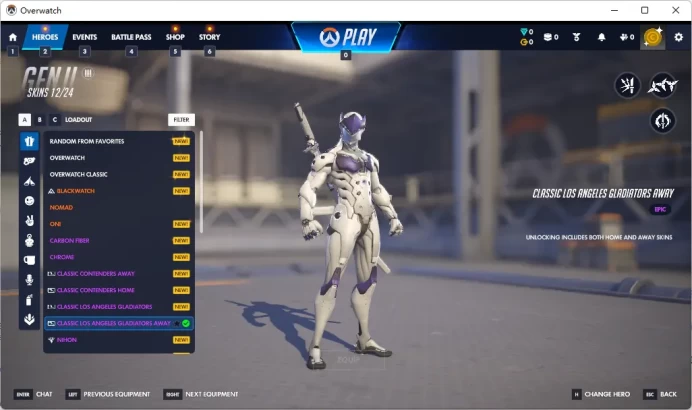 GENJI / CLASSIC SEOUL DYNASTY AWAY / Full Mail Access / see the picture / Please Read Description / knakp