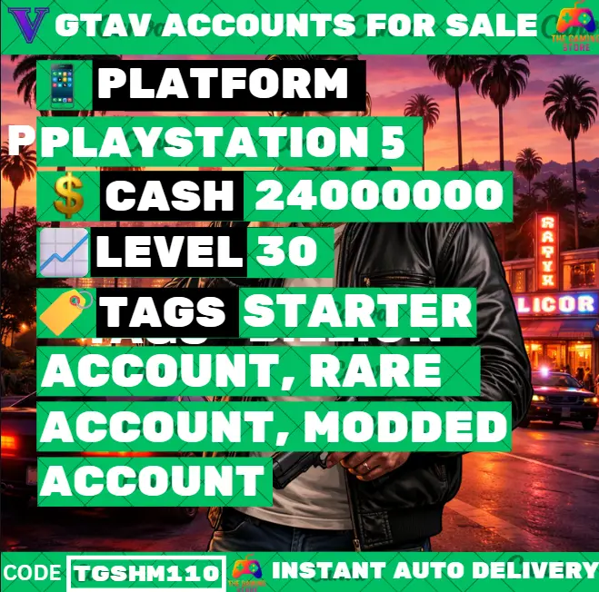 [PS5] 100 Million (Cash + Cars) | RP Level 30 | Full Access | Instant Delivery ⸱ TGSHM110