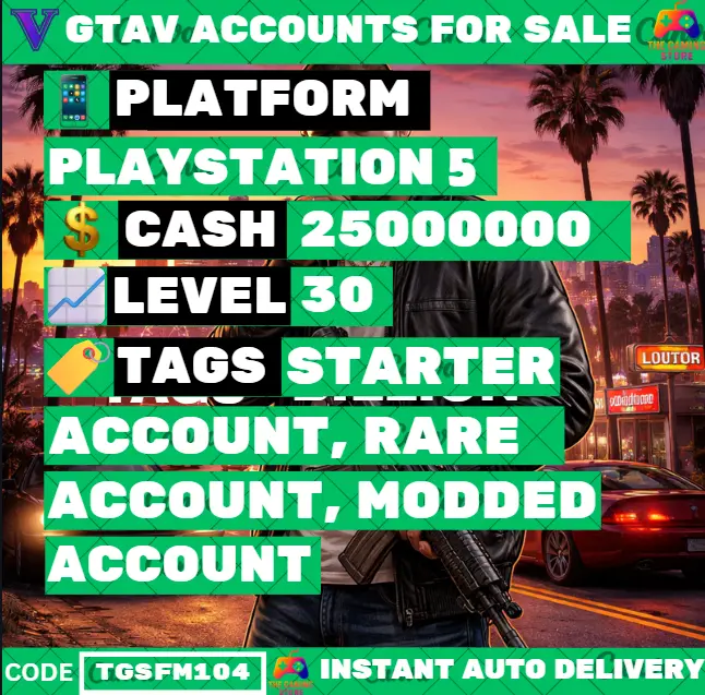 [PS5] 500 Million (Cash + Cars) | RP Level 30 | Full Access | Instant Delivery ⸱ TGSFM104