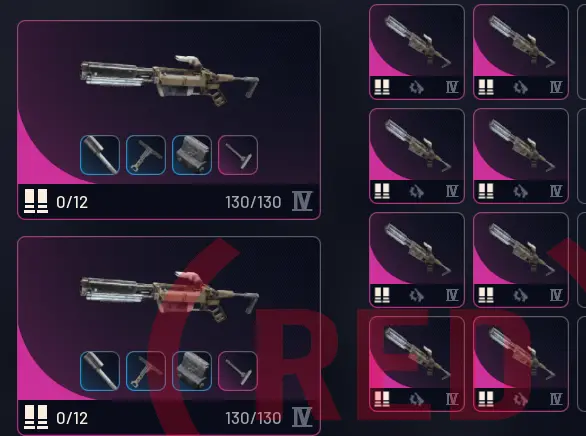 Vulcano Bundle : [10 Vulcano 4 lvl + Blue Mods Full durability 130] [PC/PS/XBOX]