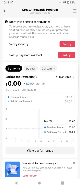 UK Fully Monetized Creator Rewards Program Account – 20K Real Followers & 128K Likes | Instant Earnings, Full Access + Email Included