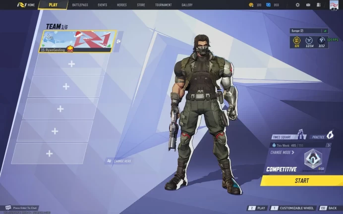 STOCK7 // 950 blue currency ,100 gold , LEVEL 15 Marvel Rivals Steam Account Full Access Ranked ready