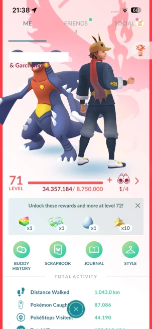 Level 71, 115 Pokemon 3000CP+, 2 Legendary IV100, 195 Shiny, 291 Legendary, 252 IV 100, 10 Shiny Legendary, 2 Shadow Legendary