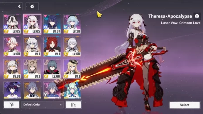 SEA Lv67|3 Fullset (Mei Xentinel, Lunar Vow Crimson Love, Silverwing),Vermilion Knight,Kaslana HOV,Etc|Take Mail|Check SS(HI841)