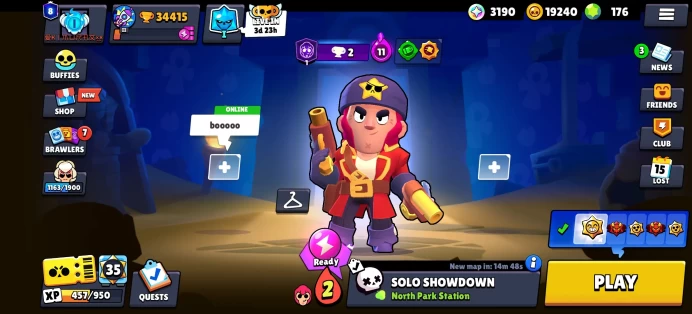 [Code 9567] Level 149 / 34k Trophy + 257 Skins / Very Cheap