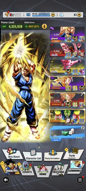 D982-IOS+Android-LR Super Vegito Full Red Star+4 UL(Super Buu+Buu Kid)+20 Legends Limited+Good Team+Equipment+Piccolo+SS2 Goku