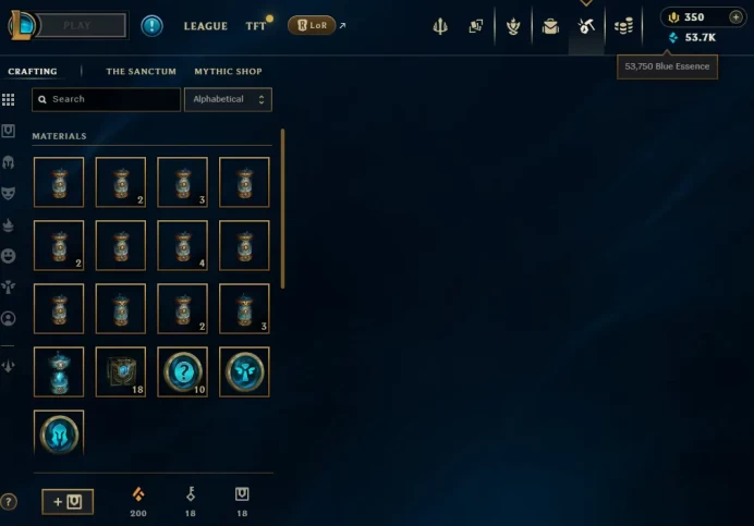 【 EUNE 】 ⸱ Plat IV 69.6% WR  | Hand - ( leveled + Boosted  ) | Unverified  | 53750 BE  | 350 RP  | Untouched-Loot  |Check Description 