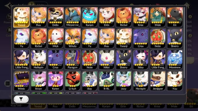 GLOBAL SEA ENDGAME| Full 5/5 Old-7k + 21 TC6+ (IdolYeonhee,LuBu,Freyja,Wukong,Kyle,etc) 13k Ruby+ex-7k Selector|Google (SKR1097)