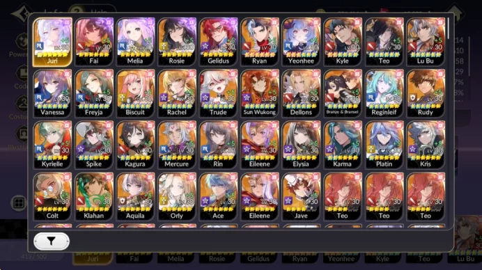 GLOBAL SEA ENDGAME| Full 5/5 Old-7k + 21 TC6+ (IdolYeonhee,LuBu,Freyja,Wukong,Kyle,etc) 13k Ruby+ex-7k Selector|Google (SKR1097)